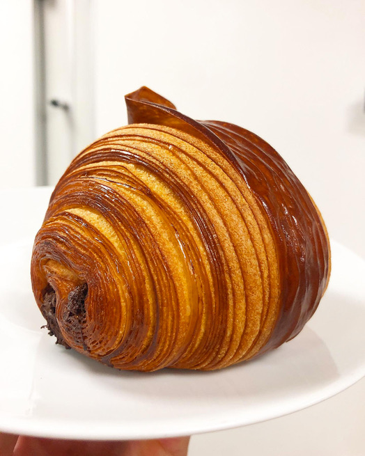Chocolate croissant from pastry chef cedric grolet
